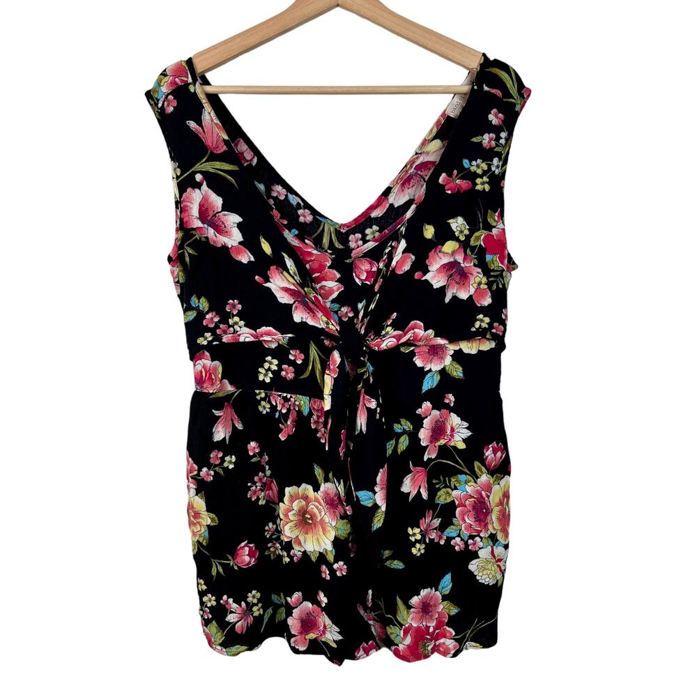 Band of Gypsies Floral Boho Romper Shorts Festival Garden Party Size Large